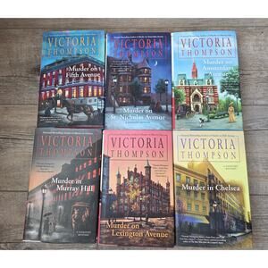 Lot‎ of 6 Victoria Thompson Gaslight Mystery Hardcover Books